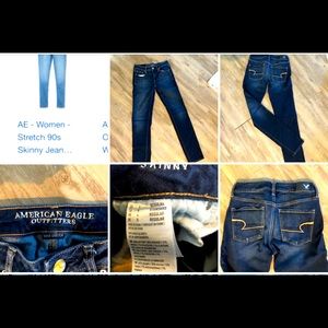 American eagle super stretch skinny 
Size 4 Excellent condition